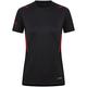 JAKO Damen T-Shirt Challenge, schwarz meliert/rot, 38