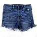 American Eagle Outfitters Shorts | Ae American Eagle Distressed Cut Off Raw Hem Side Slit Denim Shorts Size 4 Read | Color: Blue | Size: 4