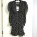 Zara Dresses | Mini Ruffled Dress | Color: Black/White | Size: M