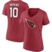 Women's Fanatics Branded DeAndre Hopkins Cardinal Arizona Cardinals Player Icon Name & Number V-Neck T-Shirt