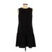 Halogen Casual Dress - DropWaist: Black Solid Dresses - Women's Size 2