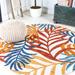 JONATHAN Y Aydin Palm Leaves Indoor/Outdoor Area Rug