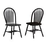 Sunset Trading Arrowback Dining Chair Antique Black Set of 2