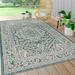 JONATHAN Y Rozetta Medallion Textured Weave Indoor/Outdoor Area Rug