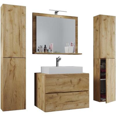 VCM Morgenthaler 5-tlg. Badmöbel-Set »Lendas XL« 60 cm braun
