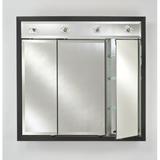Afina Signature Triple Door Medicine Cabinet w/ Lights in White | 34" x 38" | Wayfair TD/LC3834RARLPK
