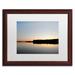 Trademark Fine Art "Moosehead Lake Sunset" by Nicole Dietz Framed Photographic Print Canvas, Wood | 16 H x 20 W x 0.5 D in | Wayfair ND0123-B1620MF