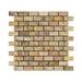 Stone & Tile Shoppe, Inc. Scabos Travertine Brick Joint Mosaic Wall & Floor Tile Travertine in Brown/Yellow | 2 H x 1 W x 0.38 D in | Wayfair