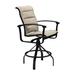 Tropitone Ovation Padded Sling Outdoor Barstool in Black | 48.5 H x 25 W x 29.5 D in | Wayfair 880627PS_28_OBS_Taylor_Taylor