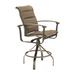 Tropitone Ovation Padded Sling Outdoor Barstool in Brown | 48.5 H x 25 W x 29.5 D in | Wayfair 880627PS_28_MOA_Gold Coast_Gold Coast