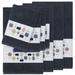 Linum Home Textiles Khloe 100% Turkish Cotton Embellished 8 Piece Towel Set Turkish Cotton in Black | 27 W in | Wayfair EMH50-4BT4HT-KHLOE