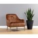 Lounge Chair - Everly Quinn Madgline LOUNGE CHAIR - NONO SHITAKE Polyester in Orange | 31 H x 30.75 W x 32.5 D in | Wayfair