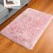 White 36 x 24 x 2.43 in Area Rug - Everly Quinn Light Pink Area Rug, Shag Carpet For Girls Boys Room, Furry Rug For Baby Room, Fuzzy Rug For Dorm Nursery Room Polyester | Wayfair