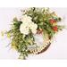 Primrue Hydrangea Daisy 24" Wood Wreath Silk/Wood/Twig in Blue | 24 H x 24 W x 8 D in | Wayfair EFAEF7D55BD447D5BE3127986D5FE4C9