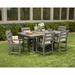 POLYWOOD® Lakeside 7-Piece Outdoor Dining Set Plastic in Brown | 72 W x 37.72 D in | Wayfair PWS516-1-TE