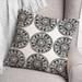 Bungalow Rose Outdoor Square Pillow Cover & Insert Polyester/Polyfill blend in White/Black | 20 H x 20 W x 1.5 D in | Wayfair