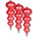 The Holiday Aisle® 3 Piece Solid Ball Ornament Set Plastic in Red | 3 W x 3 D in | Wayfair EA07A0CB1D934CAA9036A6B536A18F91