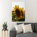 Gracie Oaks Yellow Sunflower In Close Up Photography 72 - 1 Piece Rectangle Graphic Art Print On Wrapped Canvas in White | Wayfair