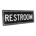 17 Stories Framed, Outdoor Black Restroom Sign, Wall Art For Bathroom Decor, Laundry Decor, Spa, Shower, Restroom, Laundromat, Mud Room | Wayfair