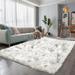 White 60 x 36 x 2.43 in Area Rug - Everly Quinn Area Rug, Shag Carpet For Girls Boys Room, Furry Rug For Baby Room, Fuzzy Rug For Dorm Nursery Room Polyester | Wayfair