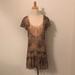 Free People Dresses | Boho Printed Free People Dress | Color: Brown/Cream | Size: 6