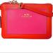 Coach Bags | Coach Colorblock Genuine Leather Wristlet Pink And Red | Color: Pink/Red | Size: Os