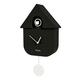 Fisura - Cuckoo clock. Wall clock. Original wall clock for gift. 3 AA batteries not included. 21,5 x 8 x 41,5. Material: ABS plastic. (Black)