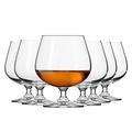 Krosno Brandy Bourbon Whiskey Cognac Snifter Glasses | Set of 6 | 480 ML | Balance Collection | Cocktail Whiskey Tasting Set, Whisky Gift Set | Home, Restaurants & Kitchen | Dishwasher Safe Glass