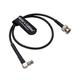 Alvin's Cables Micro-BNC Male High-Density BNC Right-Angle to BNC Male 6G HD SDI Coaxial-Cable for Blackmagic-Video-Assist 75 Ohm 50cm