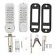 Heaveant Combination Lock, Double‑Sided Mechanical Coded Lock Keyless Password Door Lock with Keys for Home Courtyard