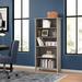 Huckins 5 Shelf 63" Standard Bookcase Wood in Gray Laurel Foundry Modern Farmhouse® | 63 H x 32 W x 12.17 D in | Wayfair