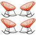 Acapulco Rocker Chair (Set of 4) - H34.5xW28.5xD32.75