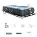 Intex 26367EH 24' x 12' x 52" Rectangular XTR Frame Swimming Pool w/ Filter Pump - 436.04