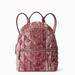 Kate Spade Bags | Kate Spade Nwt Mini Convertible Velvet Backpack Color : Pomegranate Pink | Color: Pink | Size: Os