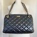 Kate Spade Bags | Kate Spade New York Black Leather Quilted Shoulder Bag W Chain Straps | | Color: Black/Silver | Size: Os