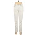 Gap Jeans - Mid/Reg Rise Skinny Leg Denim: White Bottoms - Women's Size 9 - Light Wash