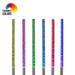 Exhart Tall Solar Color Changing Acrylic Light Garden Stake with Six Connected Posts, Suspended Bubbles, 3x23x78 Inches