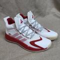 Adidas Shoes | Adidas Pro Boost Mid Basketball Shoes Fw9514 Color White, Red Size 11 | Color: Red/White | Size: 11