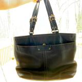 Coach Bags | Coach Hamilton Pebbled Leather Handbag Tote Purse Bag 13083 Black Legacy Vintage | Color: Black | Size: Os