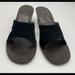 J. Crew Shoes | New J Crew Suede Womens Slides With Stacked Wedge Heel. Black, Side Cut Out 7 | Color: Black | Size: 7