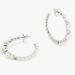 Kate Spade Jewelry | Kate Spade Pearl Caviar Hoop Earrings In Silver | Color: Silver/White | Size: Os