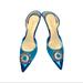 Nine West Shoes | Amina Muaddi Inspired Nine West Heels! Very Nice Detail And Veryyy Comfortable | Color: Blue | Size: 6