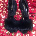 Michael Kors Shoes | Brand New, Real Fur Rabbit And The Back Suede. Size 8.5 | Color: Black | Size: 8.5