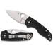 Spyderco Lil' Native Slip Joint Folding Knife 2.42in CPM S30V Flat Black G-10 Handle C230NLGP