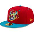 Men's New Era Red/Turquoise Vejigantes de Scranton/Wilkes-Barre Copa De La Diversion 59FIFTY Fitted Hat