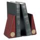 Gold Liberty Flames Rosewood Bookends