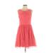 Jessica Simpson Casual Dress - Mini: Pink Solid Dresses - Used - Size 10