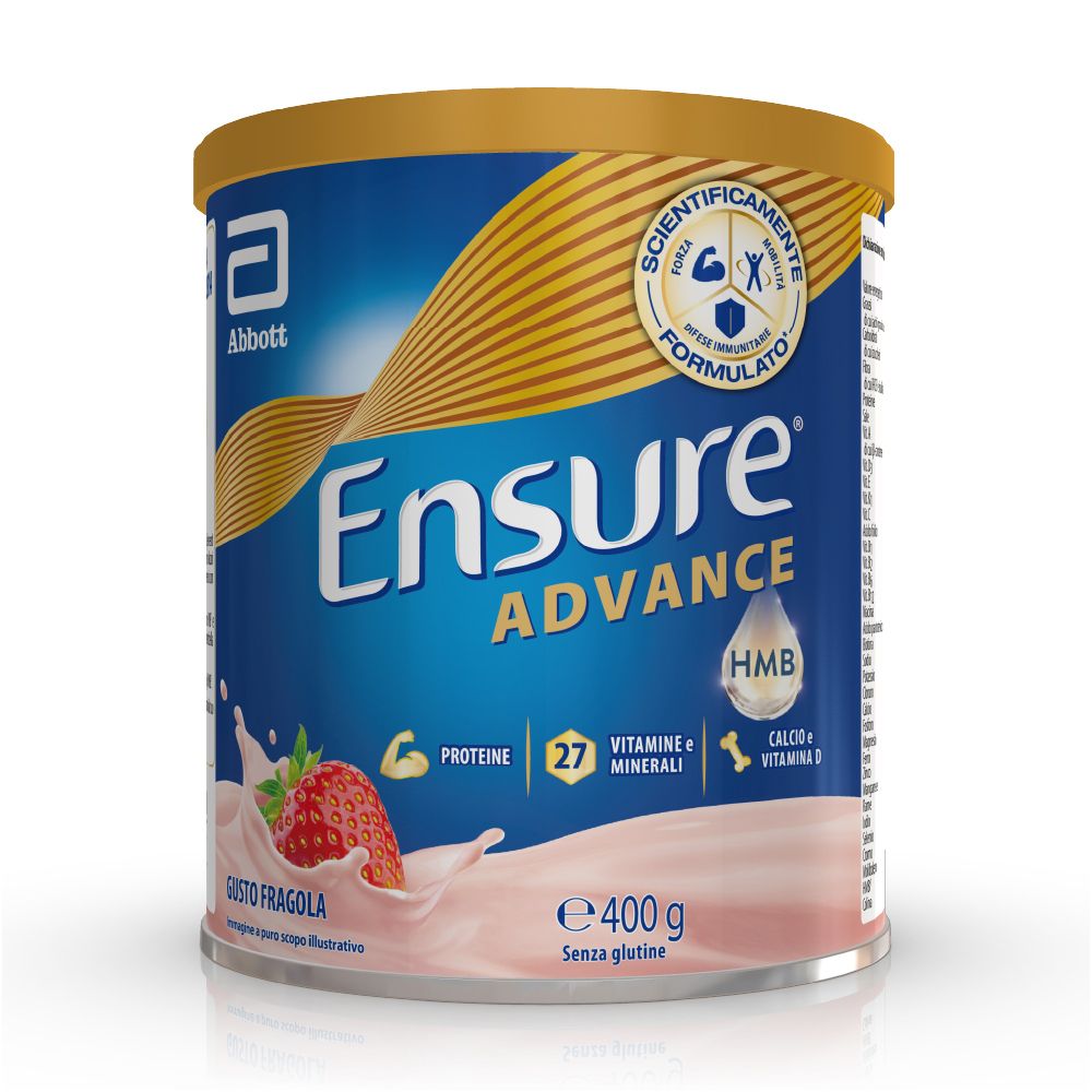 Ensure® Advance Integratore in polvere forza & energia Fragola 400 g P