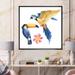 East Urban Home Two Tropic Birds Parrot & Toucan - Tropical Canvas Wall Art Print 2 Canvas in Blue | 30 H x 30 W x 1 D in | Wayfair