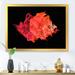 East Urban Home Red Ink Cloud on Black - Photograph on Canvas in Orange/Red | 12 H x 20 W x 1 D in | Wayfair ED8EC224E5F84C578B70E7BE6BEC3380